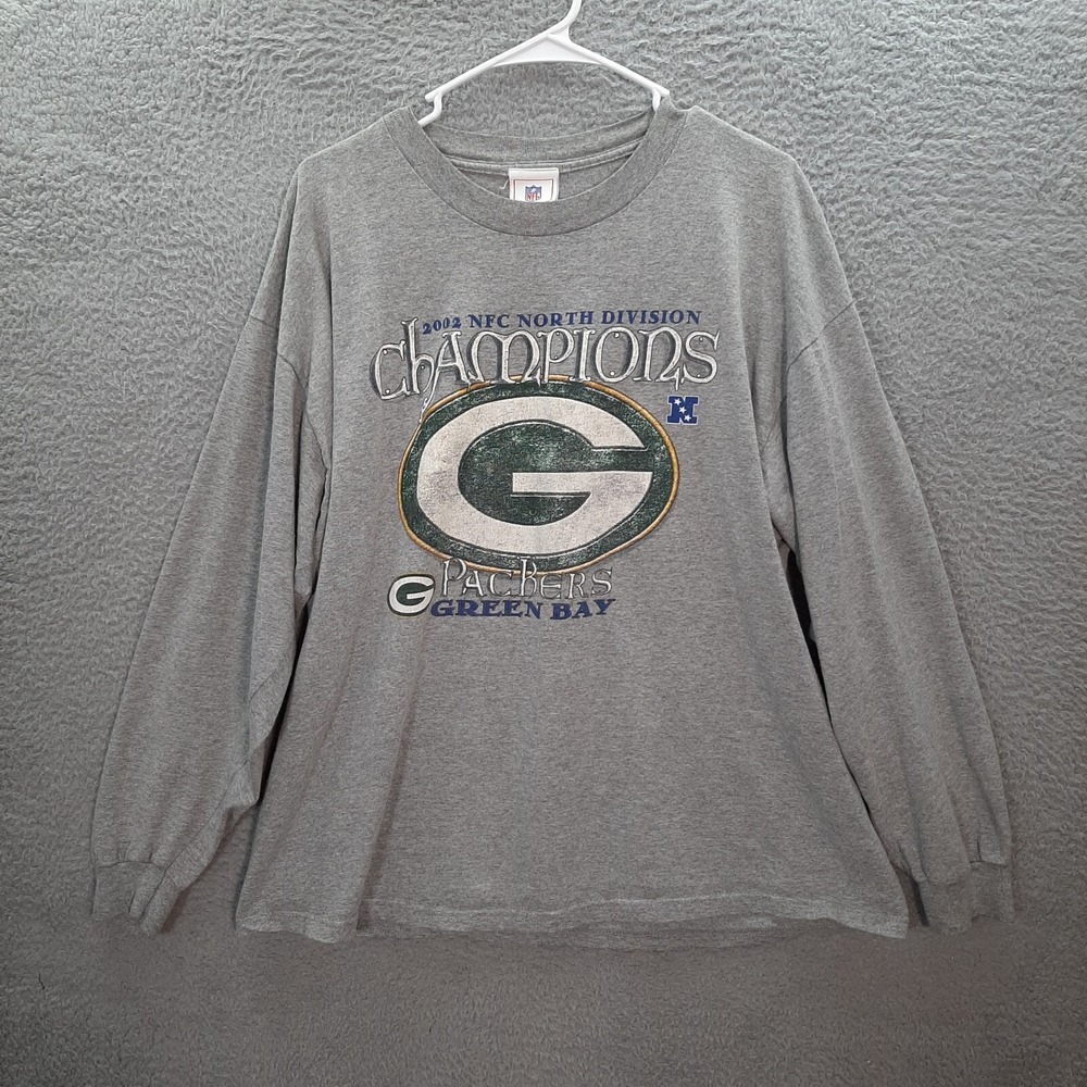 Vintage Green Bay Packers‎ Shirt Adult Extra Large Gray NFL Football Y2K Grunge